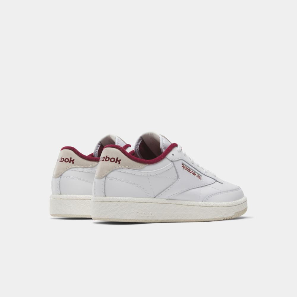 Reebok Footwear Men Club C 85 Shoes FTWR WHT STUCCO CL MAROON Reebok Canada