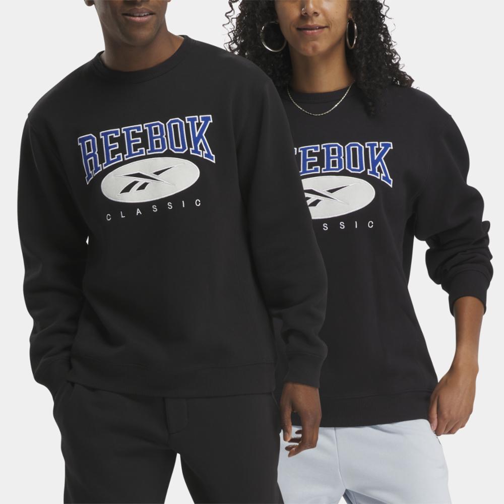 Reebok Apparel Men Classics Archive Essentials Crew Sweatshirt HOOPS BLUE F23