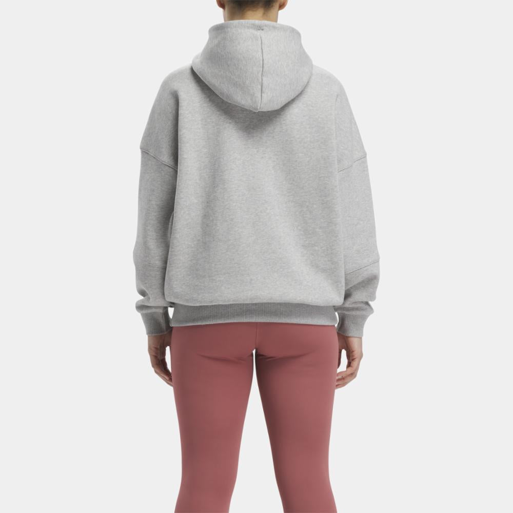 Reebok Women's Classics Energy Q4 Velour Zip-Up Sweatshirt-Grey - Hibbett