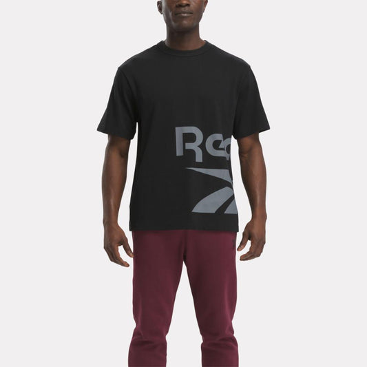 Reebok Apparel Men Graphic Series Side Vector T-Shirt BLACK