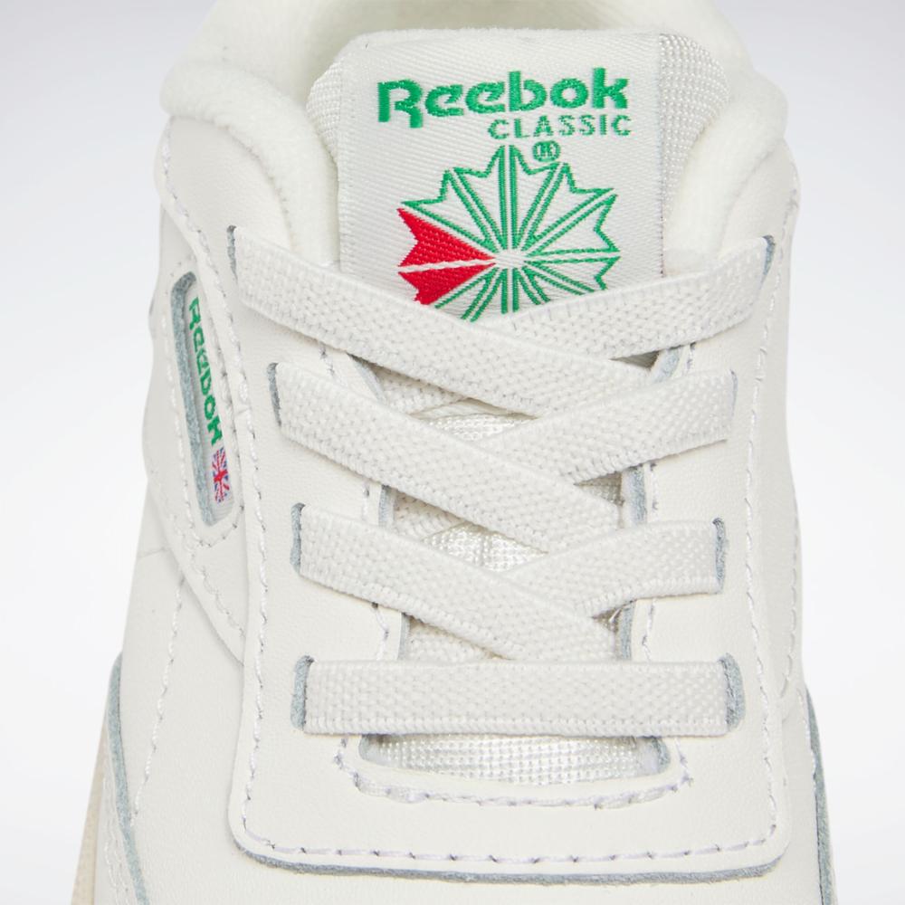 Reebok Footwear Kids Club C Shoes - Toddler CHALK/CHALK/GLEGRN