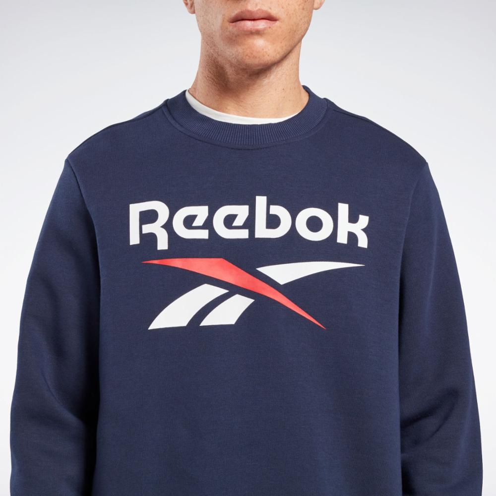 Navy sales reebok sweatshirt