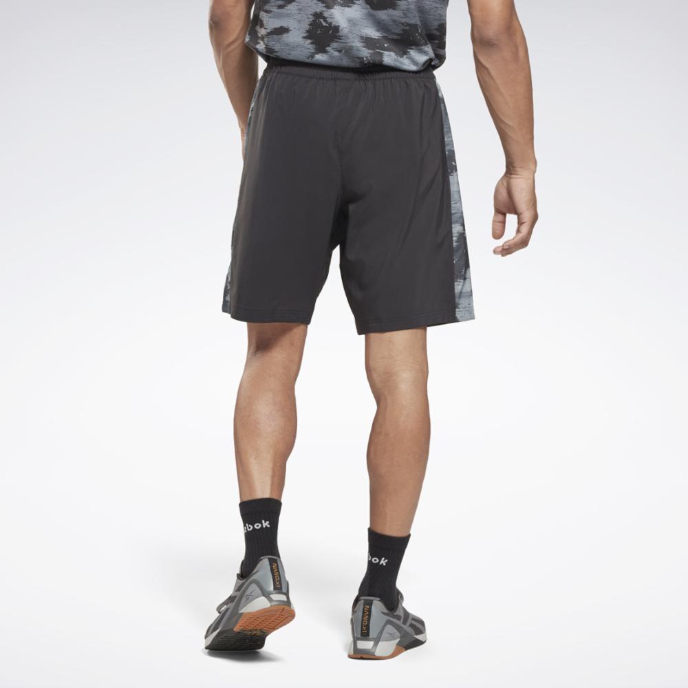 Reebok Apparel Men Training Camo Woven Shorts NIGHT BLACK – Reebok