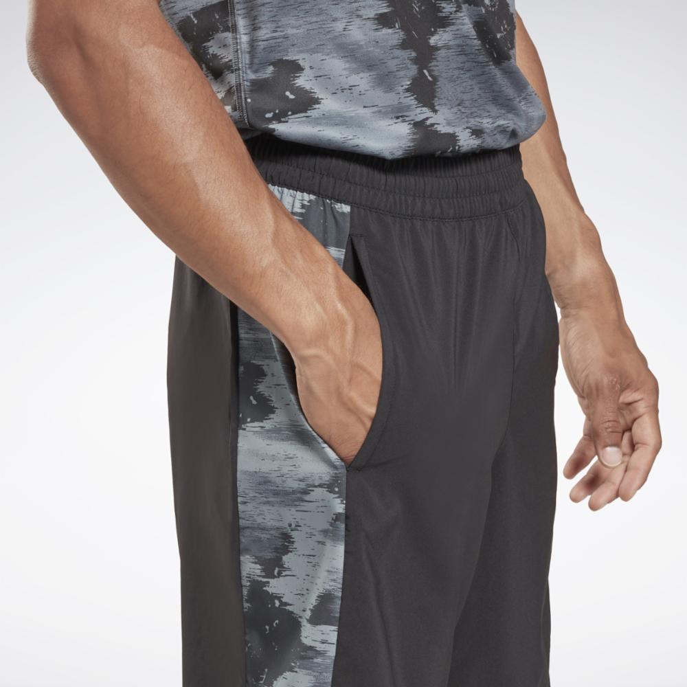 Reebok Apparel Men Training Camo Woven Shorts NIGHT BLACK – Reebok