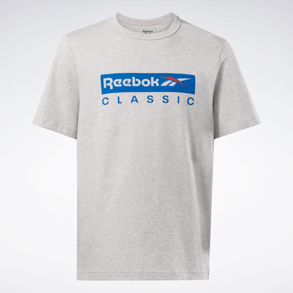 Reebok Apparel Men Graphic Series Reebok Classic T-Shirt MGREYH