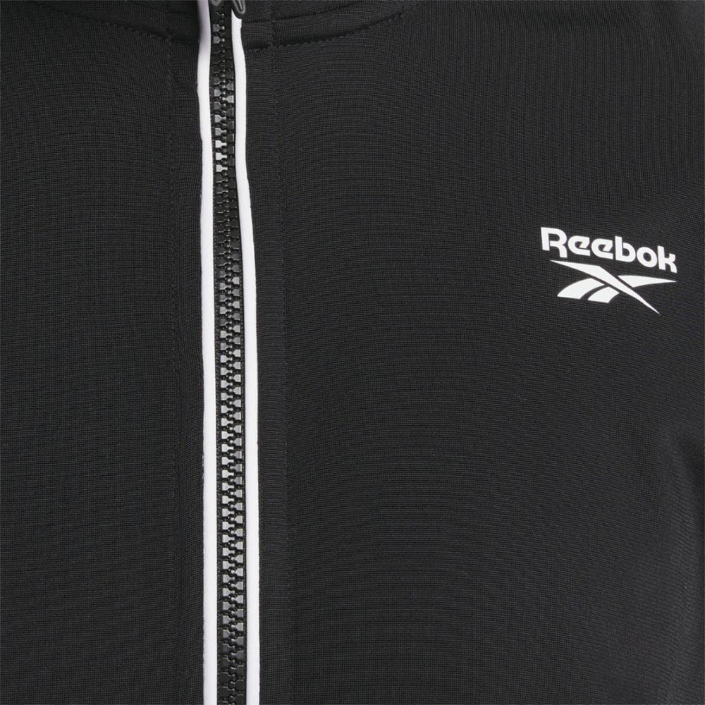 Reebok Apparel Women Reebok Identity Back Vector Tricot Track Jacket BLACK