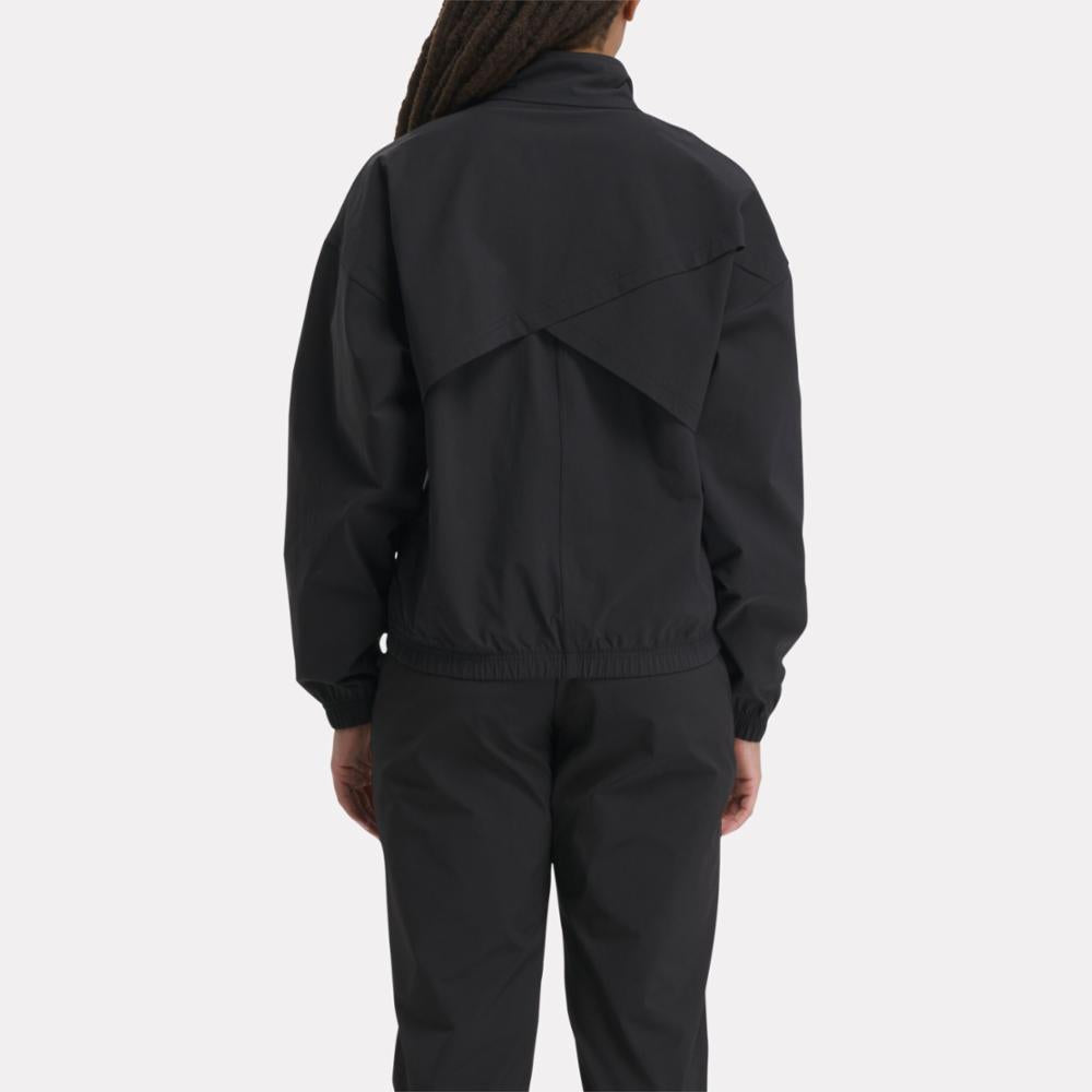 Reebok Apparel Women Active Collective SkyStretch Woven Jacket BLACK