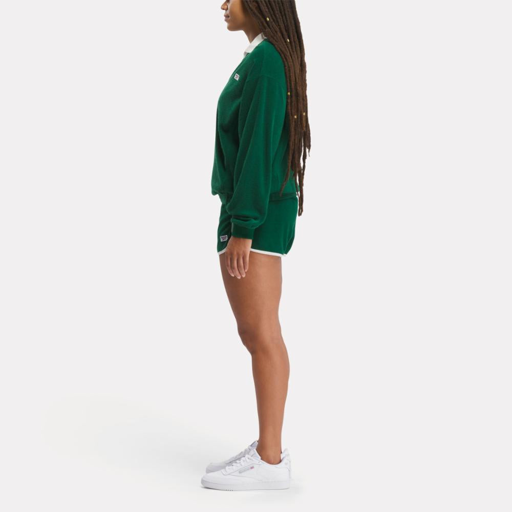 Reebok Apparel Women Classics Court Sport Cover-Up DRKGRN – Reebok 