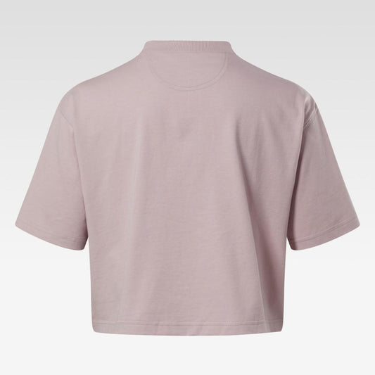 Reebok Apparel Women Classics Archive Essentials Big Logo Crop T-Shirt ASHLIL