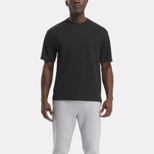 Reebok Apparel Men Active Collective Short Sleeve T-Shirt BLACK