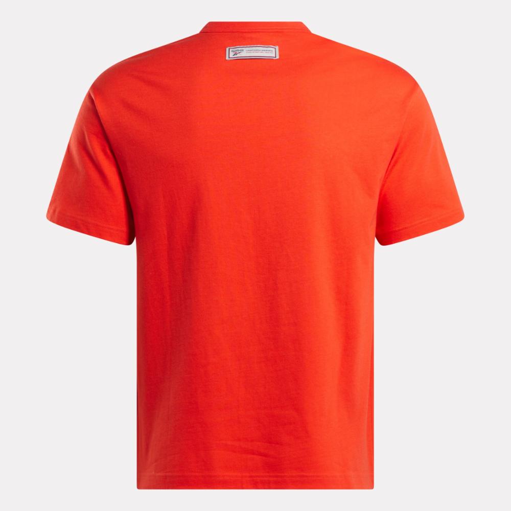 Reebok Apparel Men Classics Uniform Back Label T-Shirt DYNRED