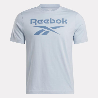 Reebok Apparel Men Reebok Identity Big Stacked Logo T-Shirt PALBLU