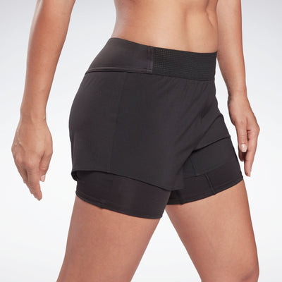 Reebok Apparel Women Epic 2-In-1 Shorts Black