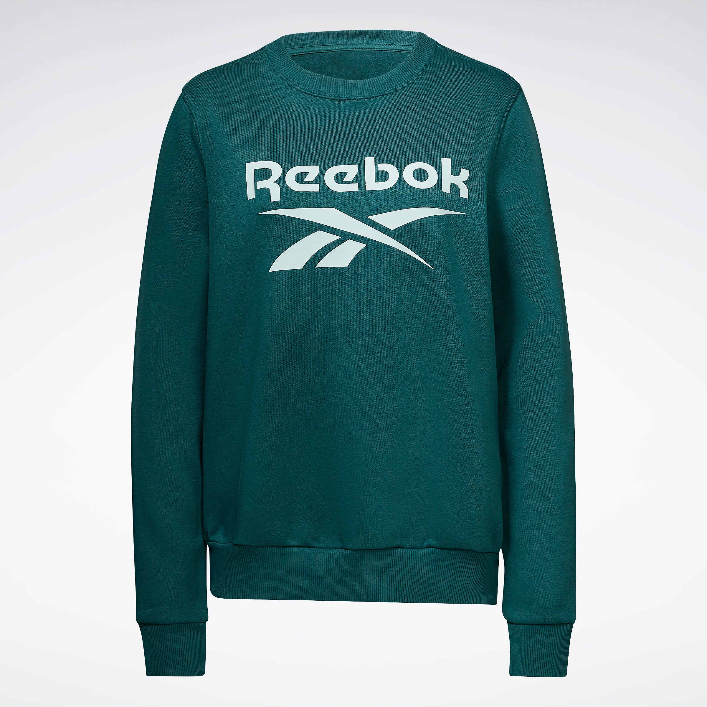 Reebok Apparel Women Reebok Identity Logo Fleece Crew Sweatshirt Forgr