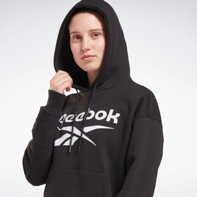 Reebok Apparel Women Reebok Identity Logo Fleece Hoodie Bolprp