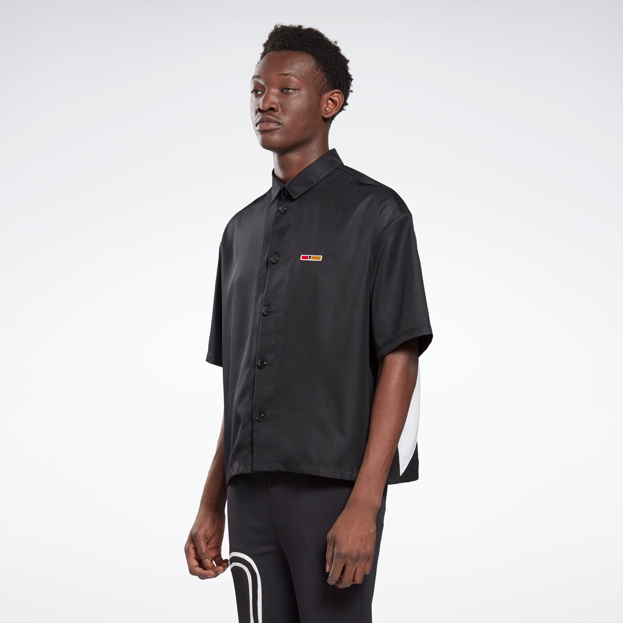 Reebok Apparel Men Reebok By Pyer Moss Short Sleeve Cropped Button