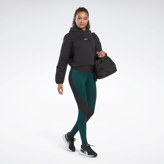 Reebok Apparel Women Workout Ready High-Rise Detail Leggings