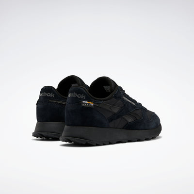Reebok Footwear Men Classic Leather Shoes Cblack/Cblack/Purgry