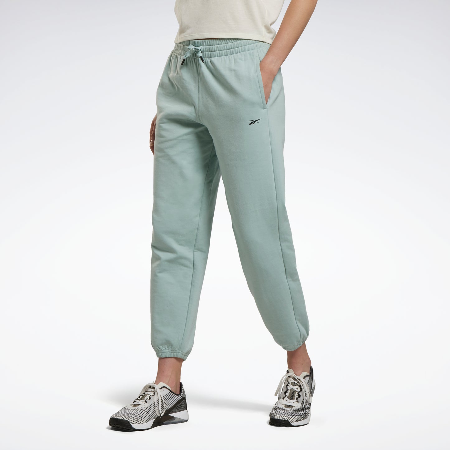 Tek Gear Sweatpants XXL Women Gray Cotton Poly Fleece Pockets Jogger Pull-on
