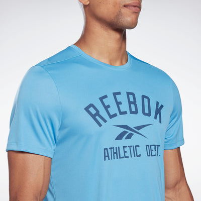 Reebok Apparel Men Workout Ready Graphic T-Shirt Essblu