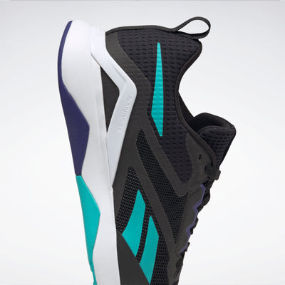 Reebok Footwear Men Nanoflex Tr 2.0 Shoes Cblack/Purgry/Clatea