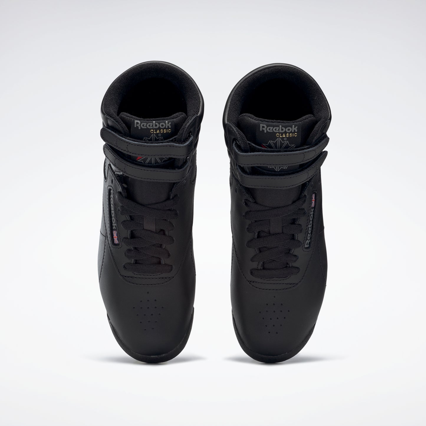 Reebok classic freestyle hi spirit black sneakers Clearance