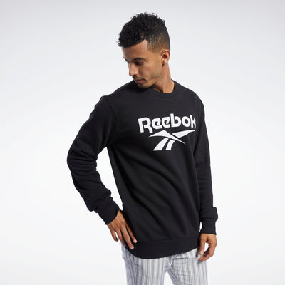 Reebok Apparel Men Classics Vector Crew Sweatshirt Black