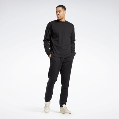 Reebok Apparel Men Classics Wardrobe Essentials Long-Sleeve Top T-Long-Sleeve Top Black
