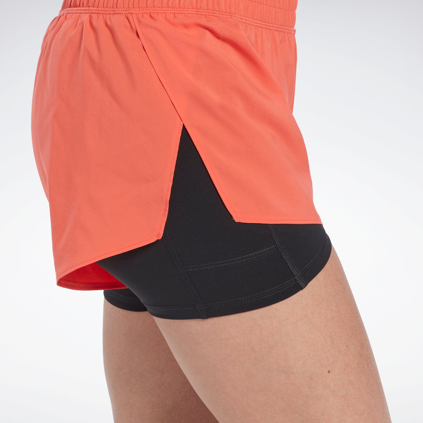 Women Running Shorts 2-in-1 with Pocket Wide Waistband Coverage
