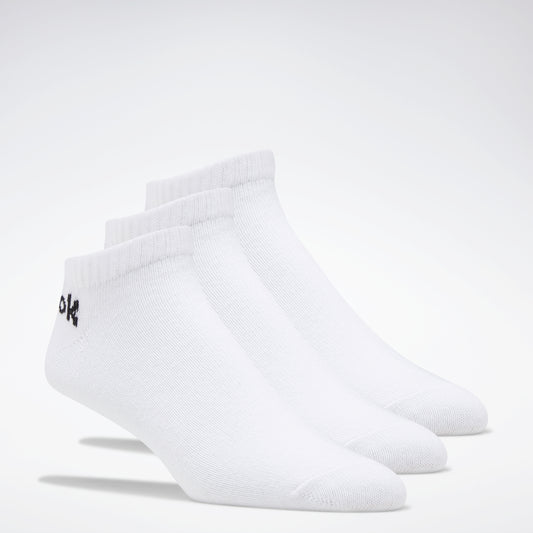 Reebok Apparel Men Active Core Low-Cut Socks 3 Pairs White