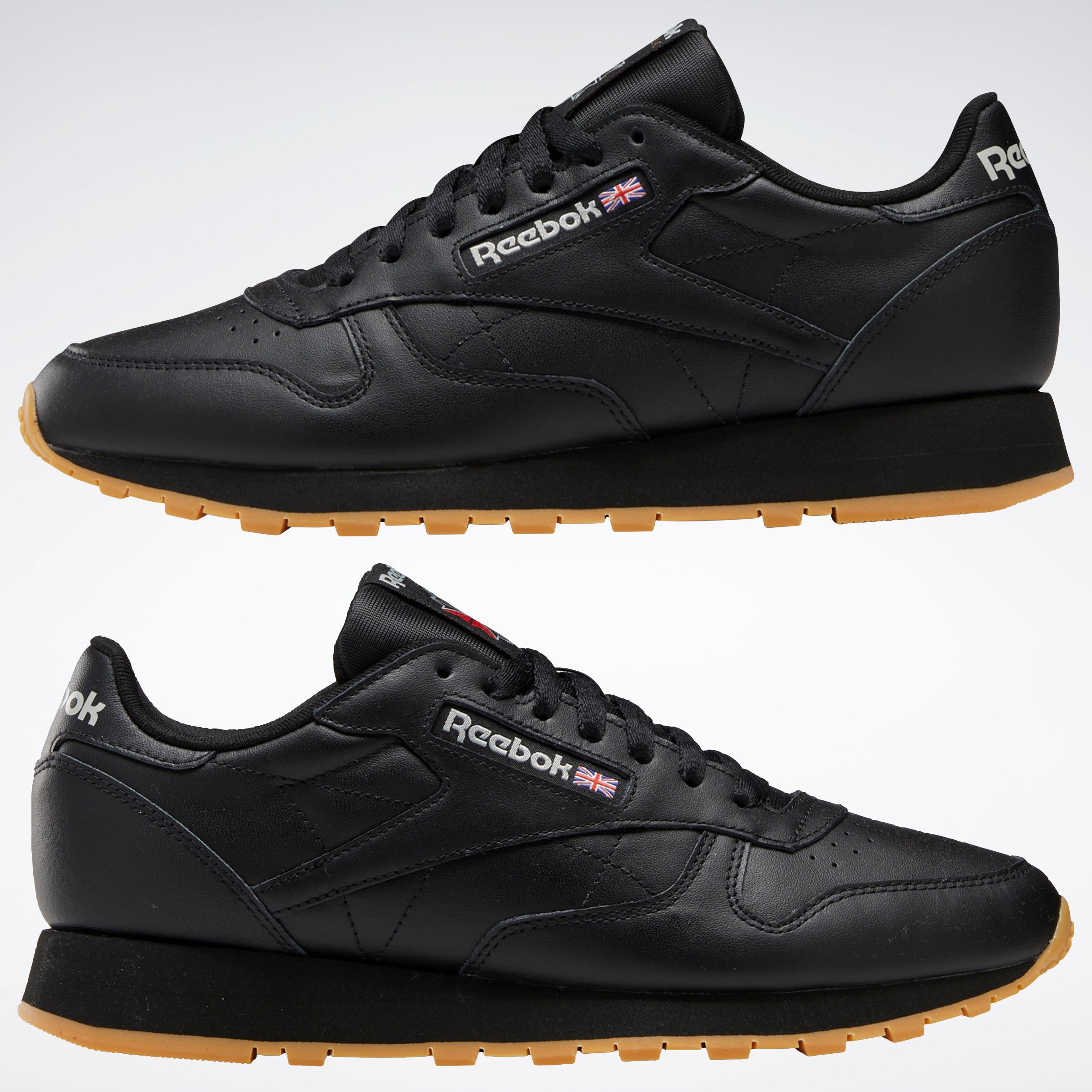 Reebok Footwear Men Classic Leather Shoes Cblack Pugry5 Rbkg03