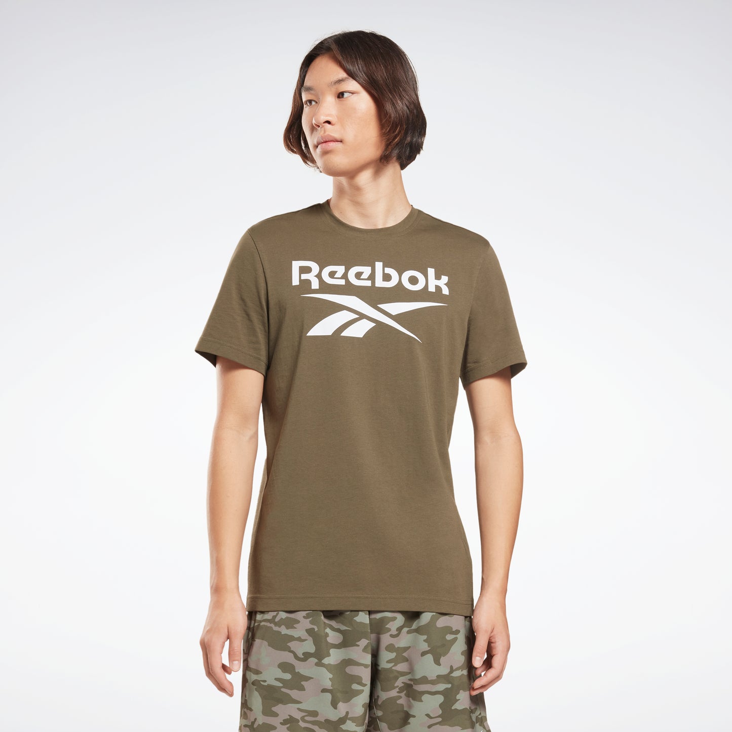 Reebok Apparel Men Reebok Identity Big Logo T-Shirt Armgrn