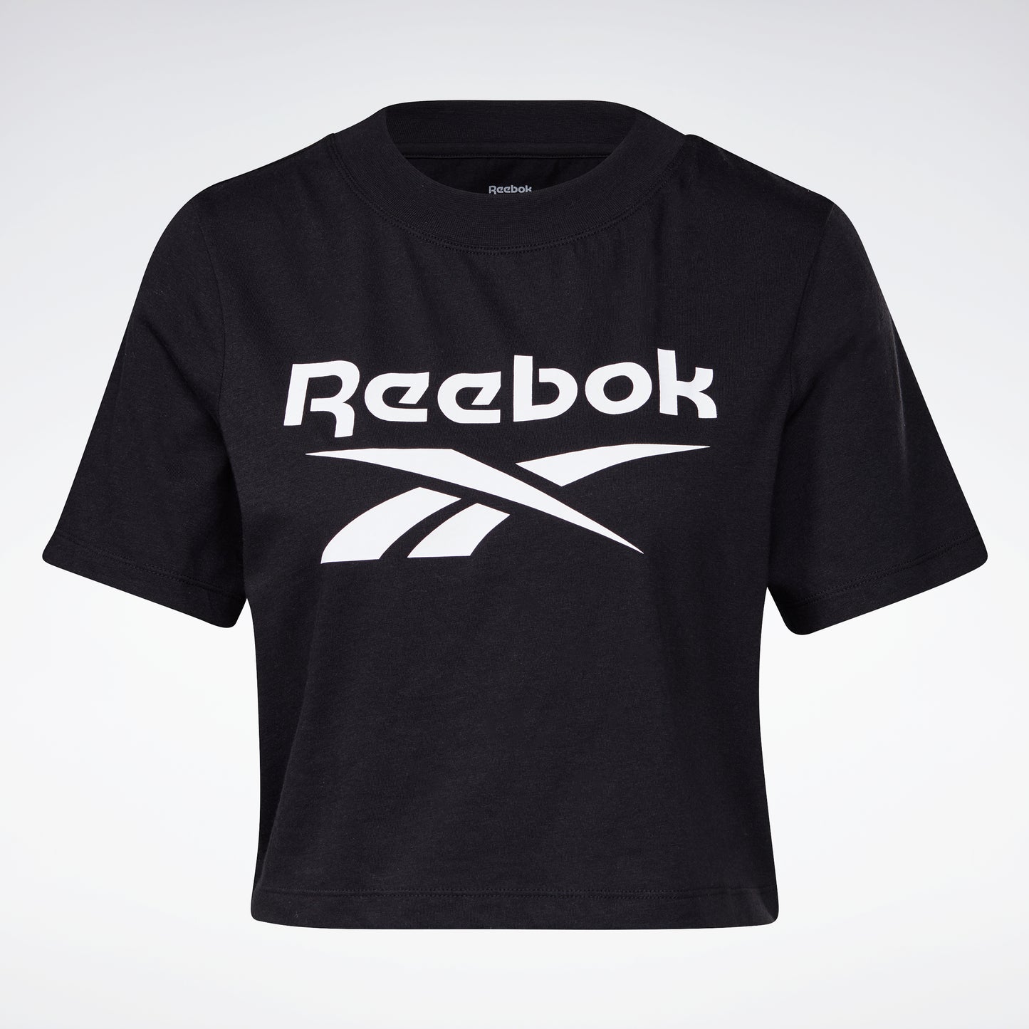 Reebok Apparel Women Reebok Identity Cropped T-Shirt Black
