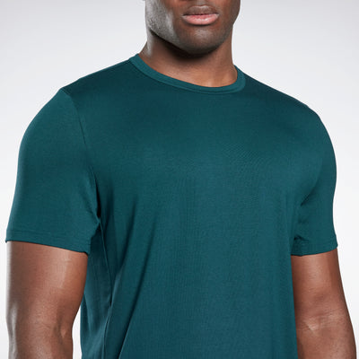 Reebok Apparel Hommes Activchill+Dreamblend T-Shirt Vert Forêt