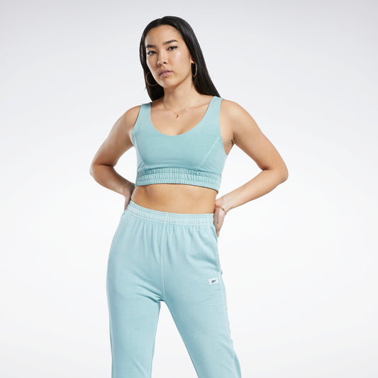 Reebok Apparel Women Classics Natural Dye Fitted Bra Seagry