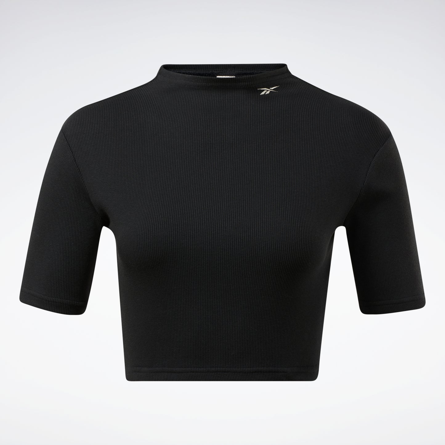 Reebok Apparel Women Short Sleeve Rib Tight Shirt Black