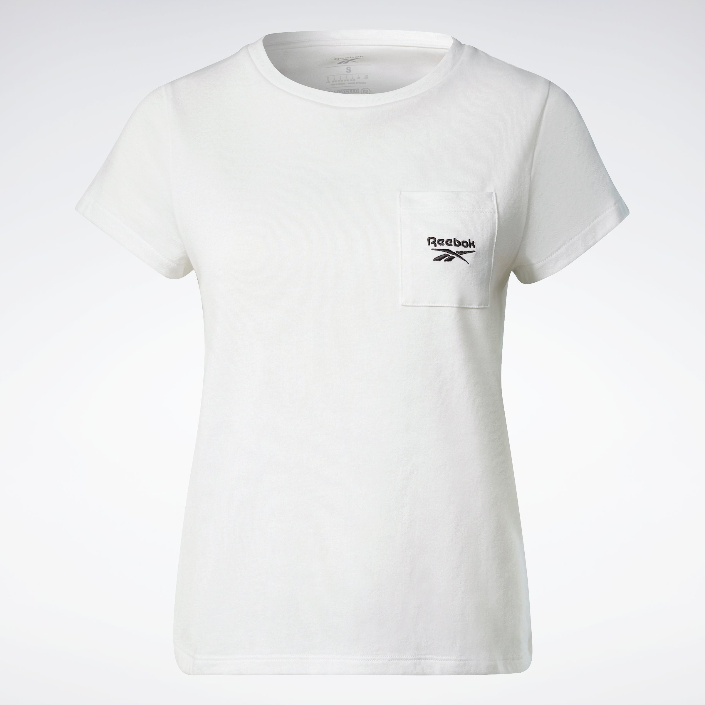 Reebok Apparel Women Reebok Identity Pocket T-Shirt White – Reebok