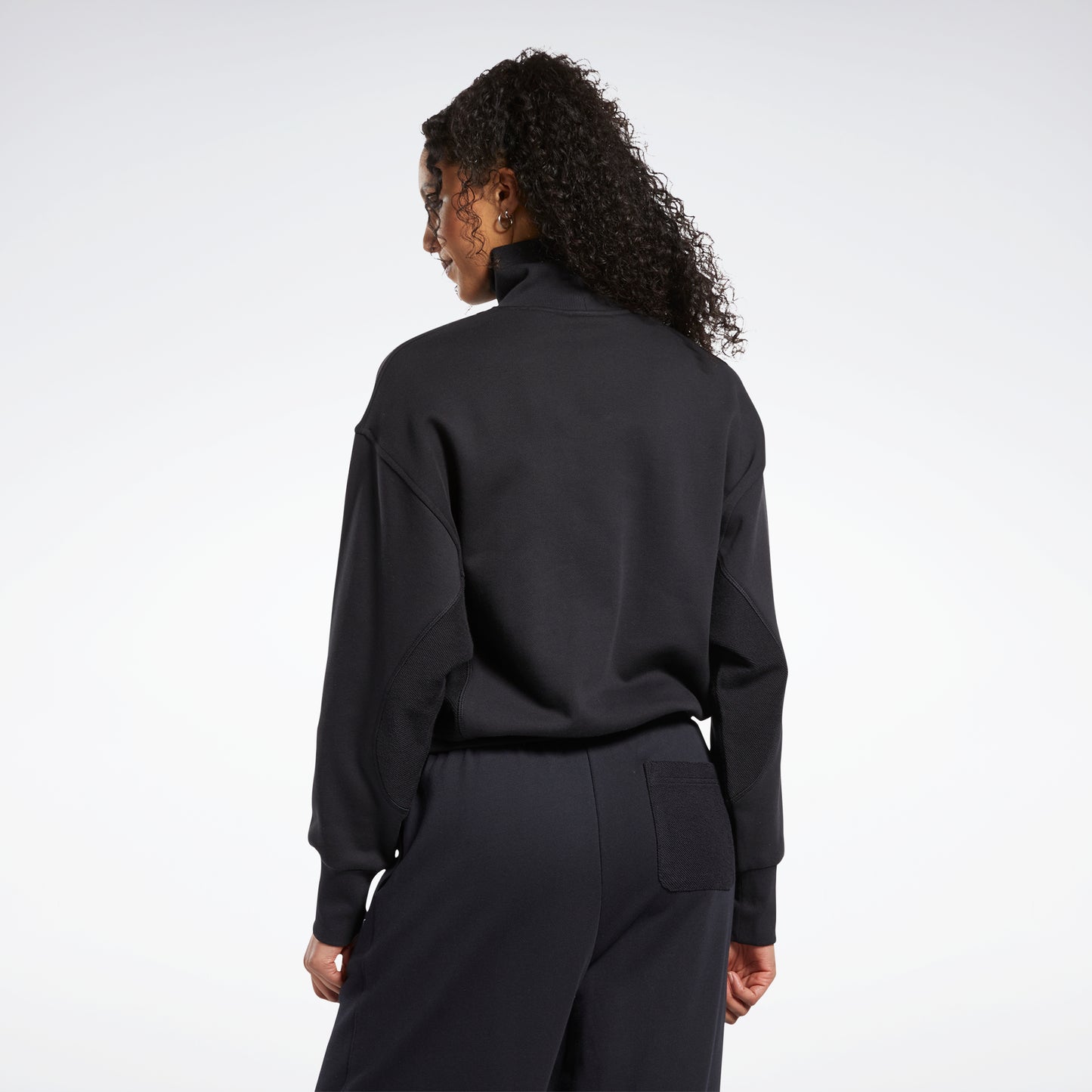 Reebok Apparel Women Classics Sweatshirt en coton éponge noir