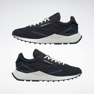 Reebok Footwear Men Classic Leather Legacy Az Grow Shoes Core Black/Chalk/Pure Grey 7