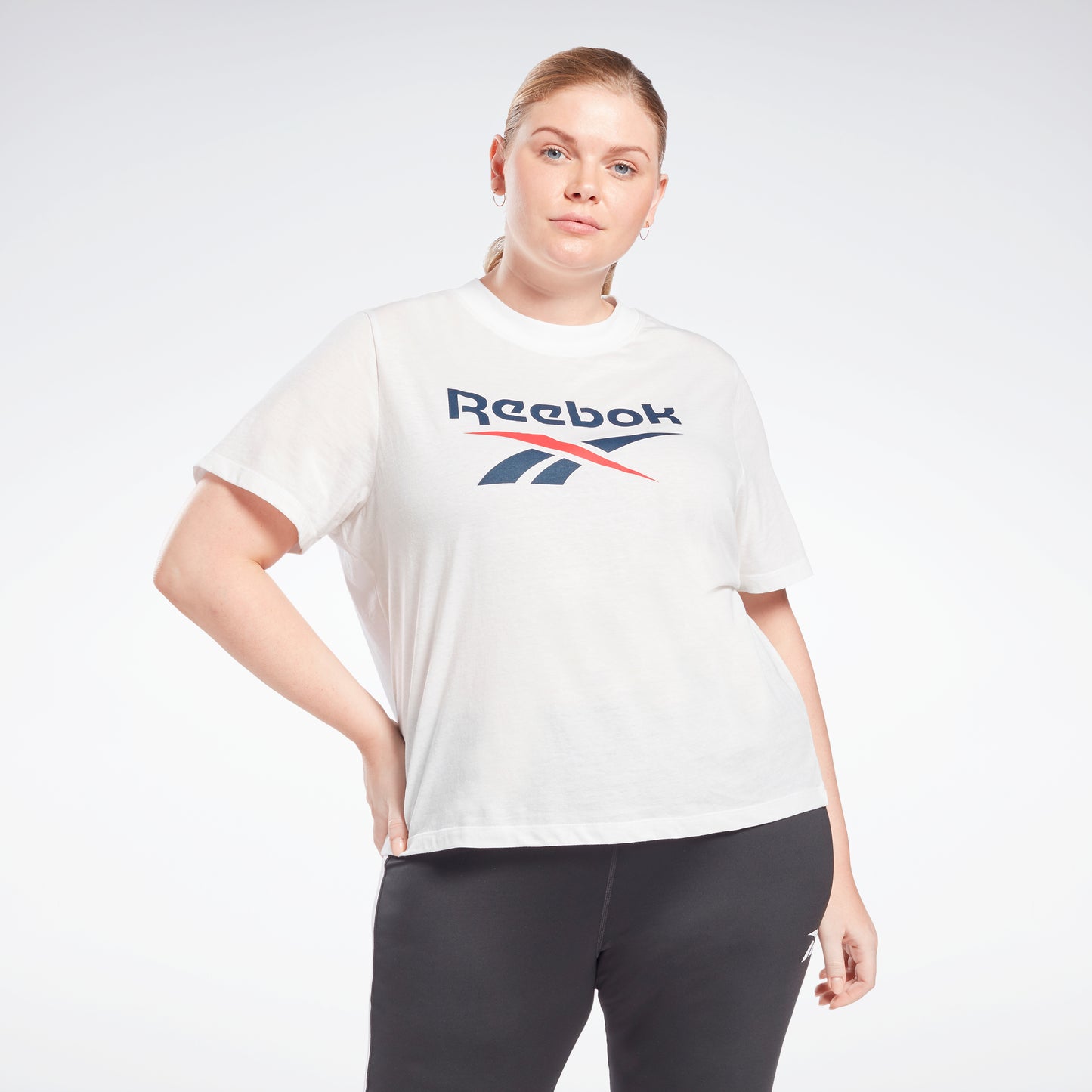Reebok Apparel Women Reebok Identity T-Shirt (Plus Size) White