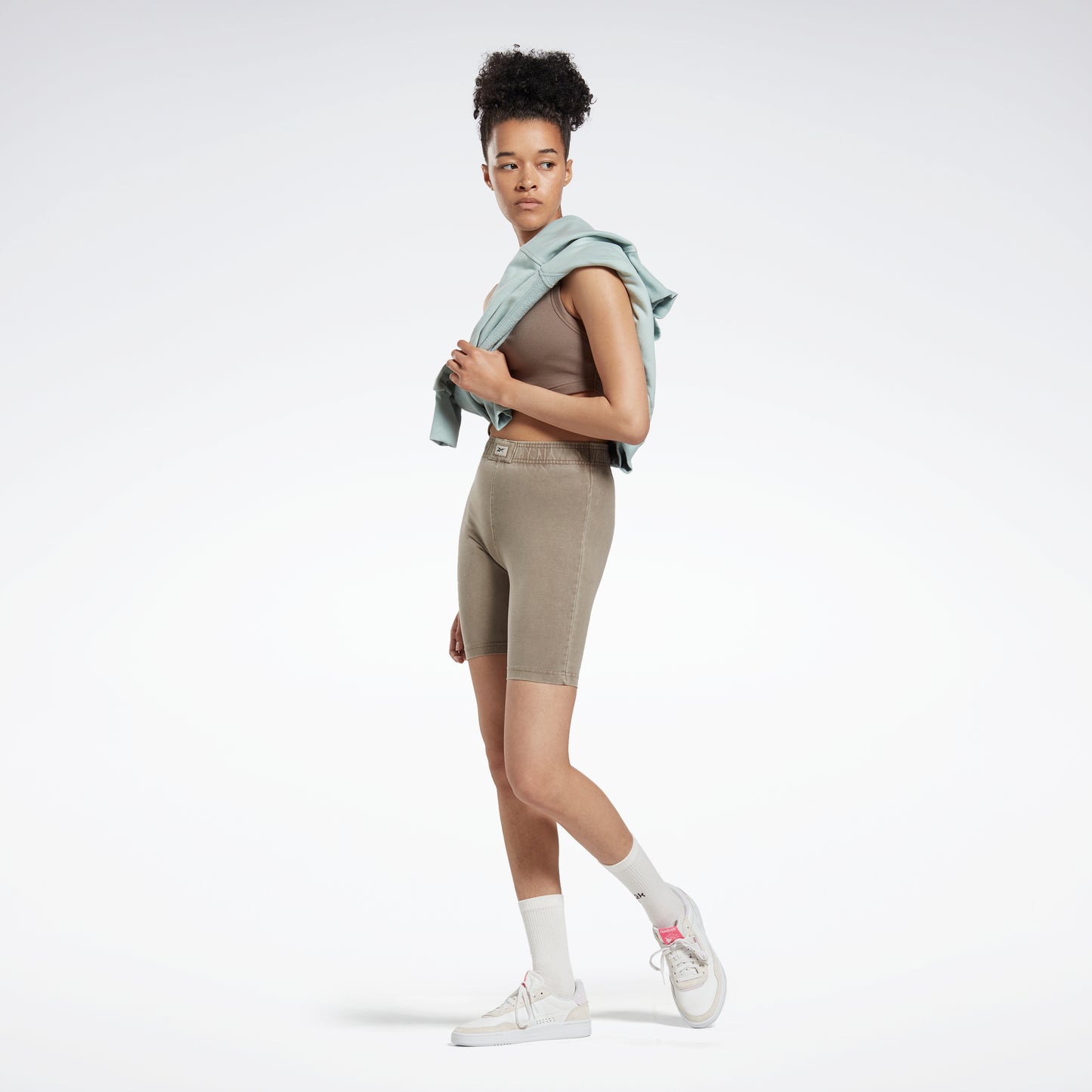 Reebok Apparel Women Classics Natural Dye Legging Shorts Trekgr
