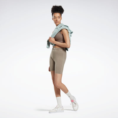 Reebok Apparel Women Classics Natural Dye Legging Shorts Trekgr