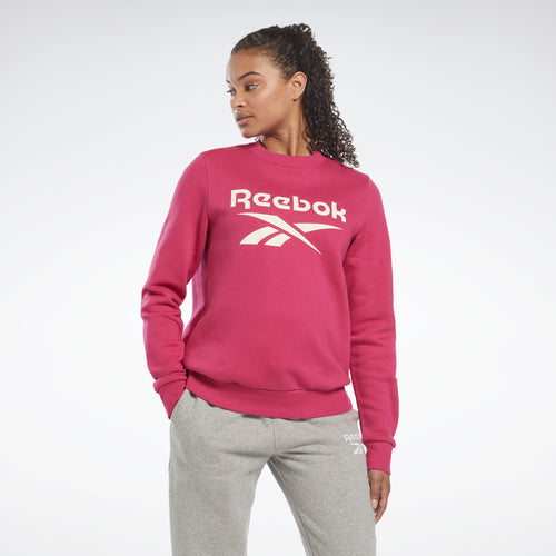 Reebok Apparel Women Reebok Identity Logo Fleece Crew Sweatshirt Seprpi
