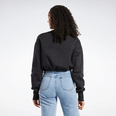Reebok Apparel Women Classics Fleece Sweatshirt Black