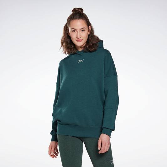 Reebok Apparel Women Studio Recycled Oversize Hoodie Forgrn