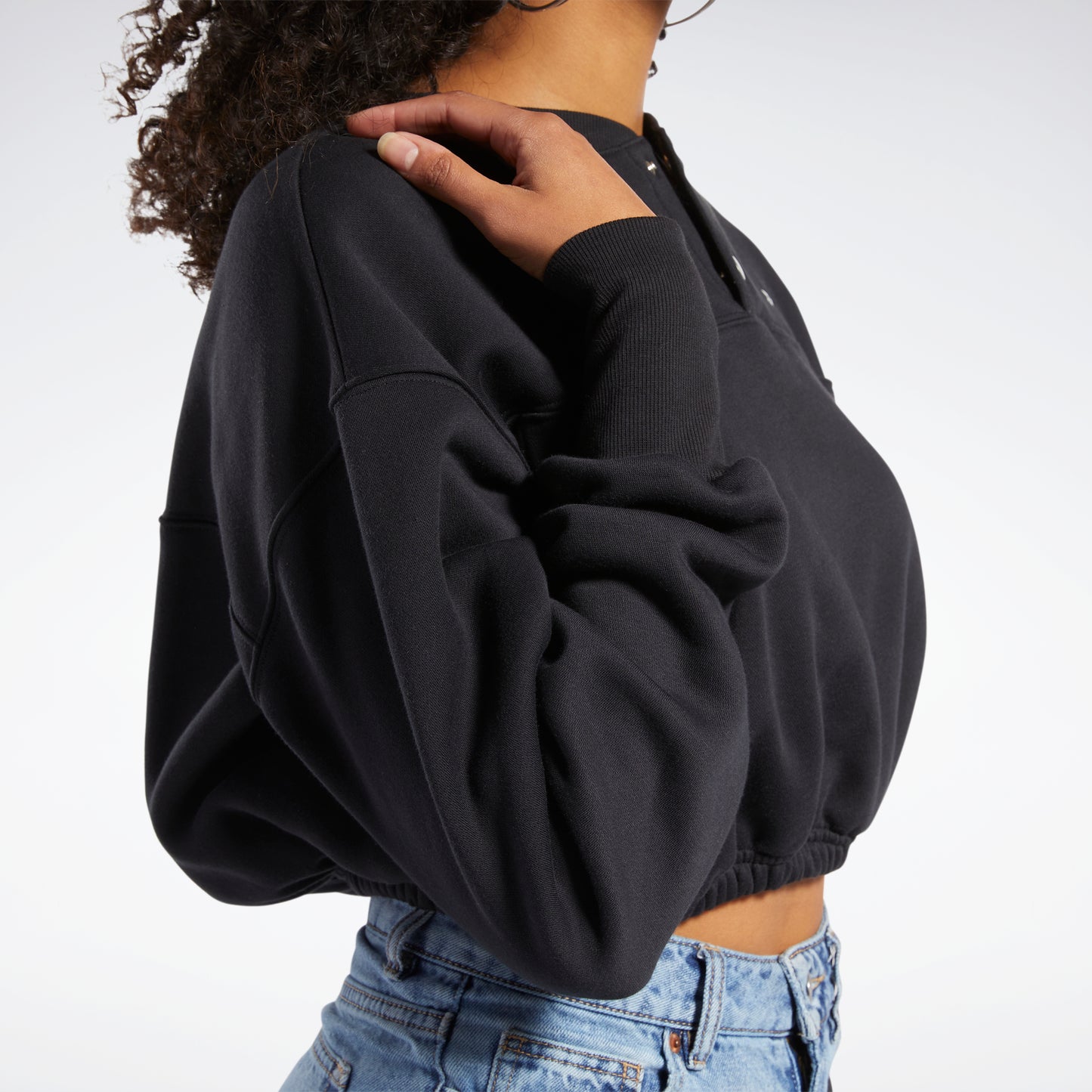Reebok Apparel Women Classics Fleece Sweatshirt Black