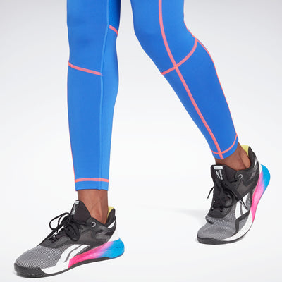 Reebok Apparel Women Workout Ready High-Rise Detail Leggings Coublu