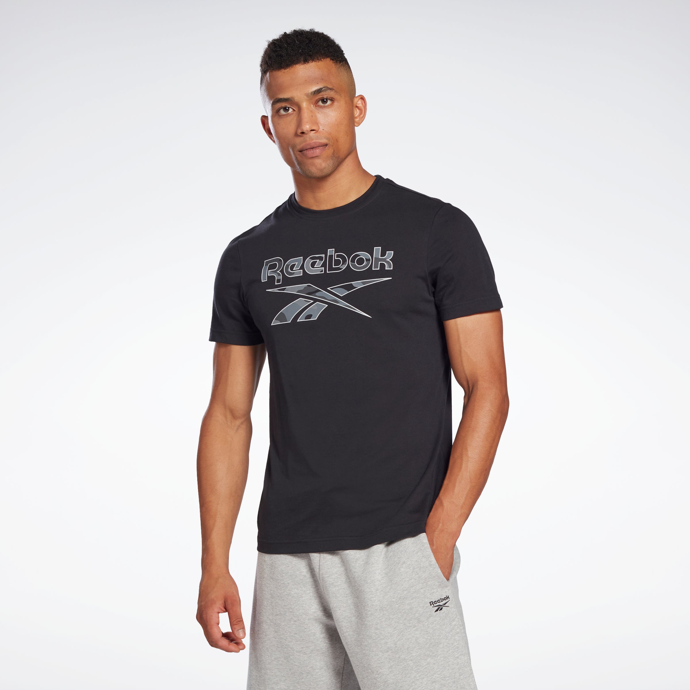 Reebok Apparel Men Reebok Identity Big Logo T-Shirt Black – Reebok Canada