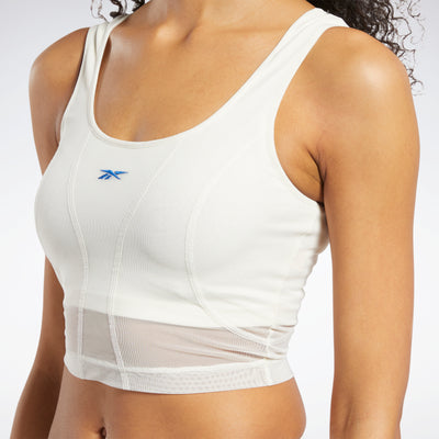 Reebok Apparel Women Classics Graphic Tank Top Classic White