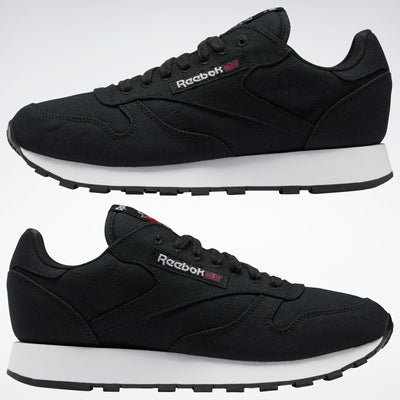 Reebok Footwear Men Classic Leather Grow Shoes Cblack/Cblack/Chalk